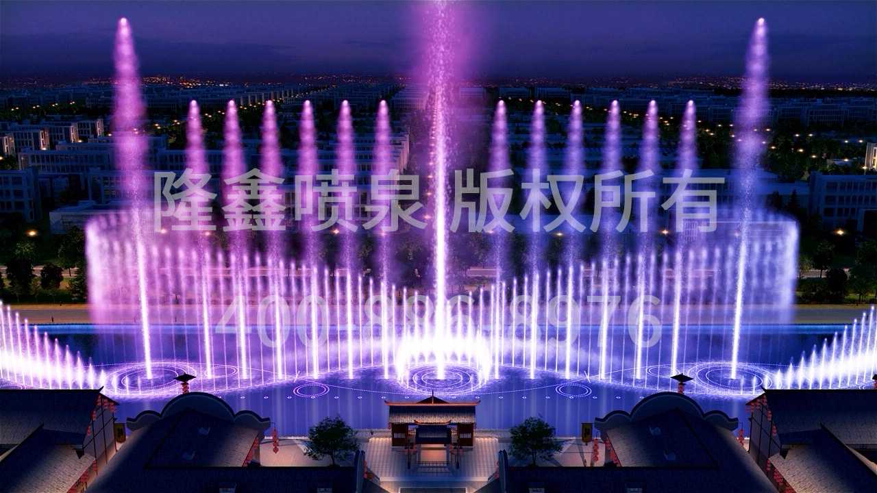 隆鑫喷泉-大型湖面喷泉原创设计参考