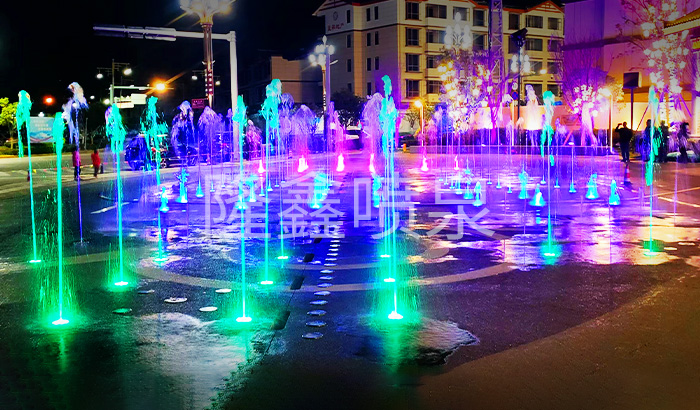 喜报！我公司承建的丽江旱式音乐喷泉已顺利竣工